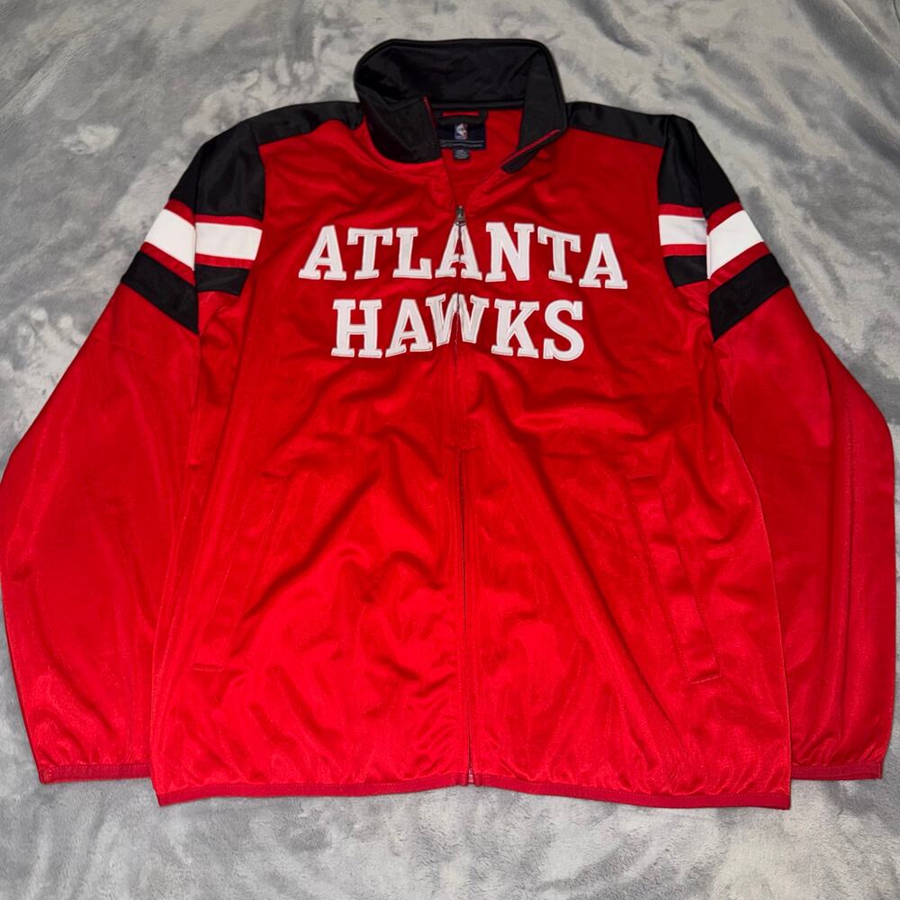 Atlanta Hawks NBA G-III Red Full Zip Track Jacket Men’s Large